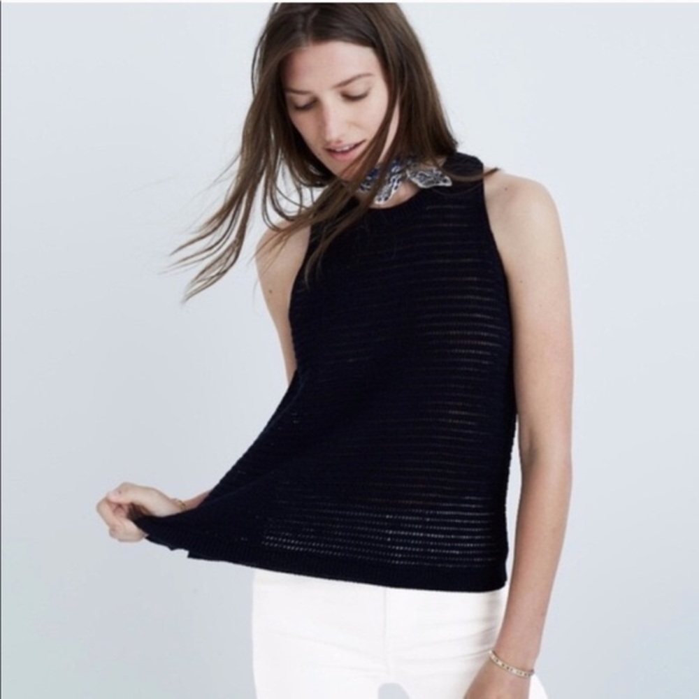 Madewell Navy Blue Tank Woven